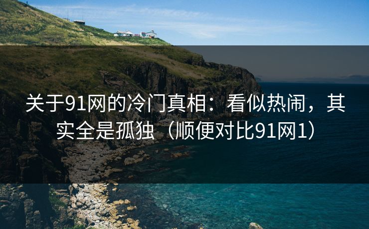 关于91网的冷门真相：看似热闹，其实全是孤独（顺便对比91网1）
